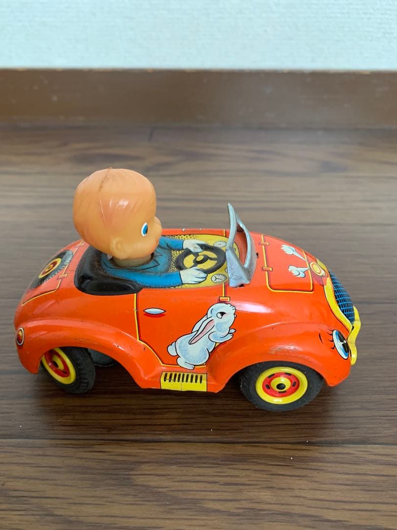 ブリキの自動車(メカニカル・ウォーキング・カー)日本製