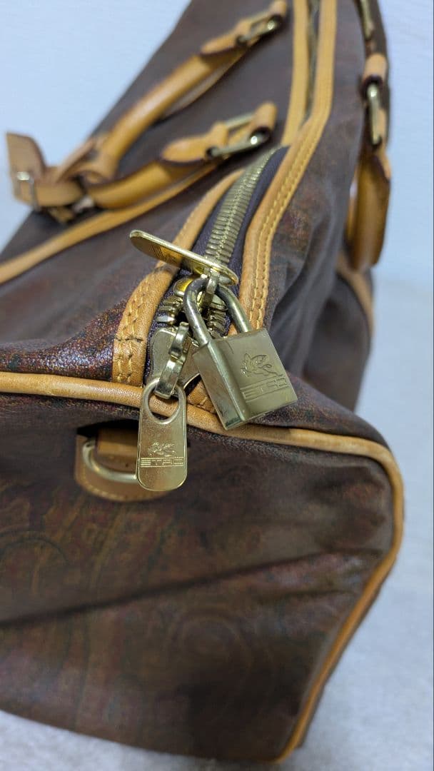 Etro エトロ ペイズリー柄 ボストンバッグ 旅行 大容量
