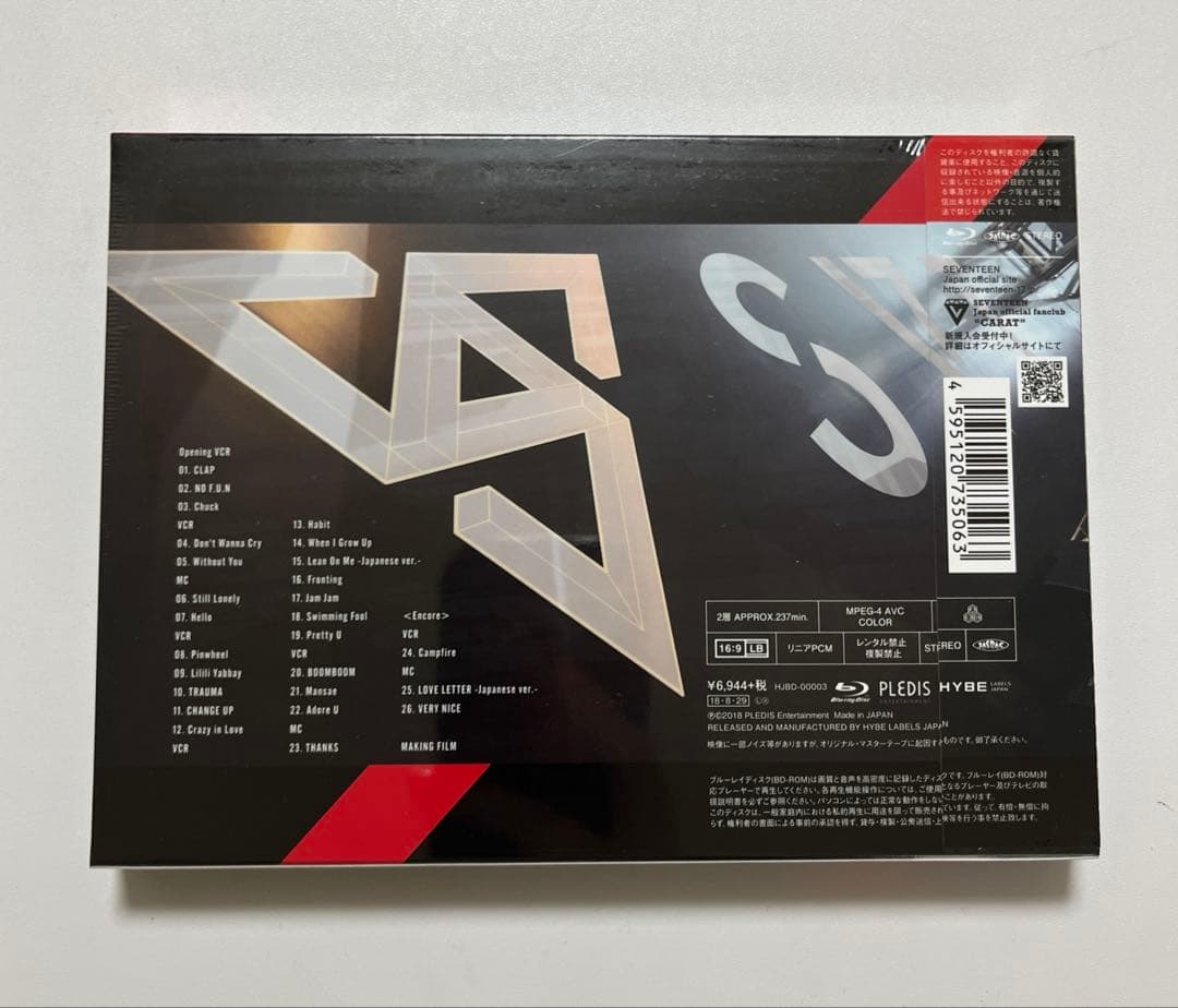 SEVENTEEN2018 JAPAN ARENA TOUR STV新品未開封品