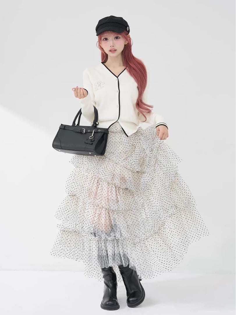 Darich☆バイカラーシグネチャーDRニットカーディガン新品未使用タグ付き