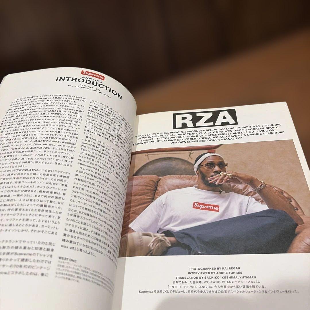 SUPREME BOOK VOL 5 RZA ウータンクラン