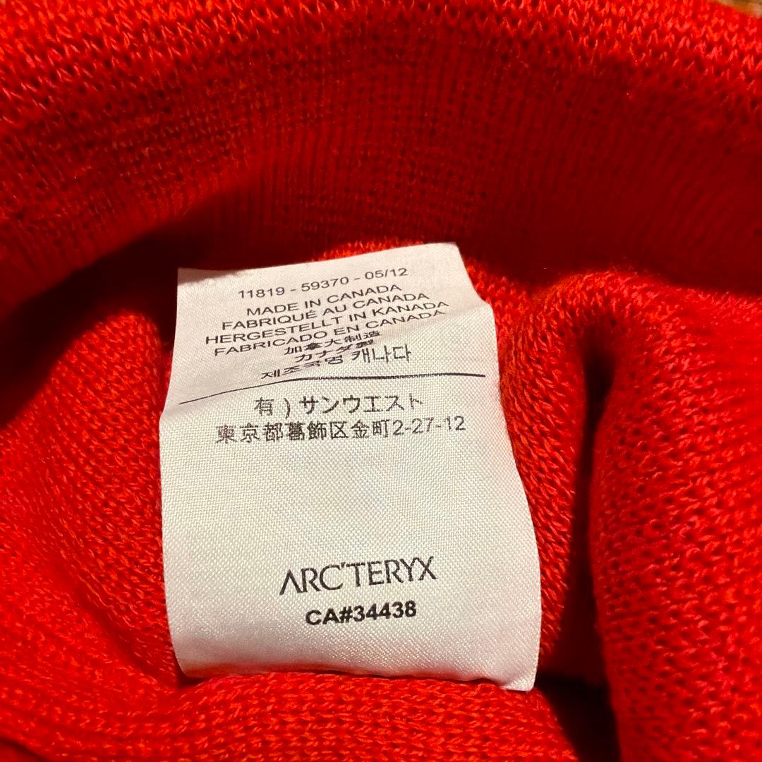 ARC'TERYX オレンジニット帽 フリーサイズ