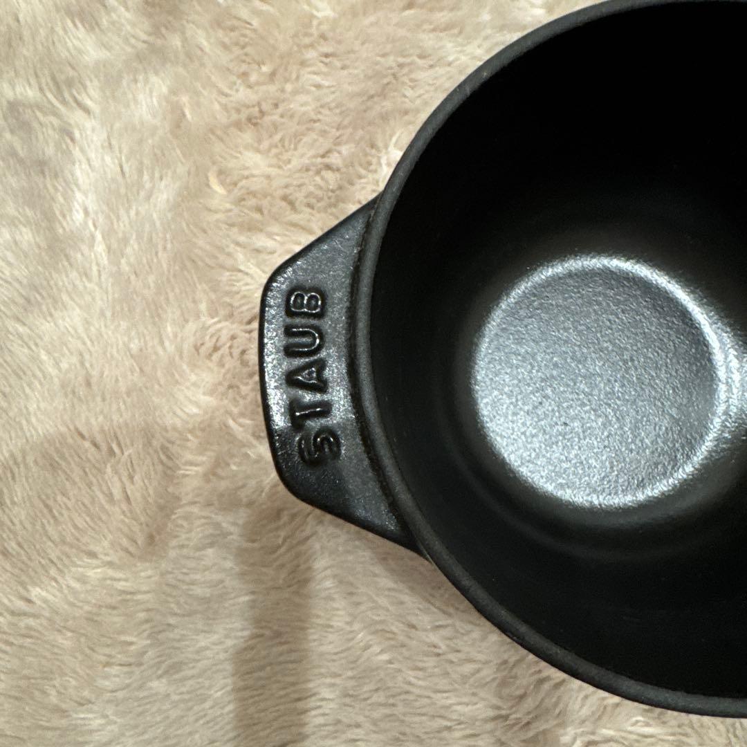 STAUB 鋳鉄製 ブラック ココット　デ　 ゴハン12㎝