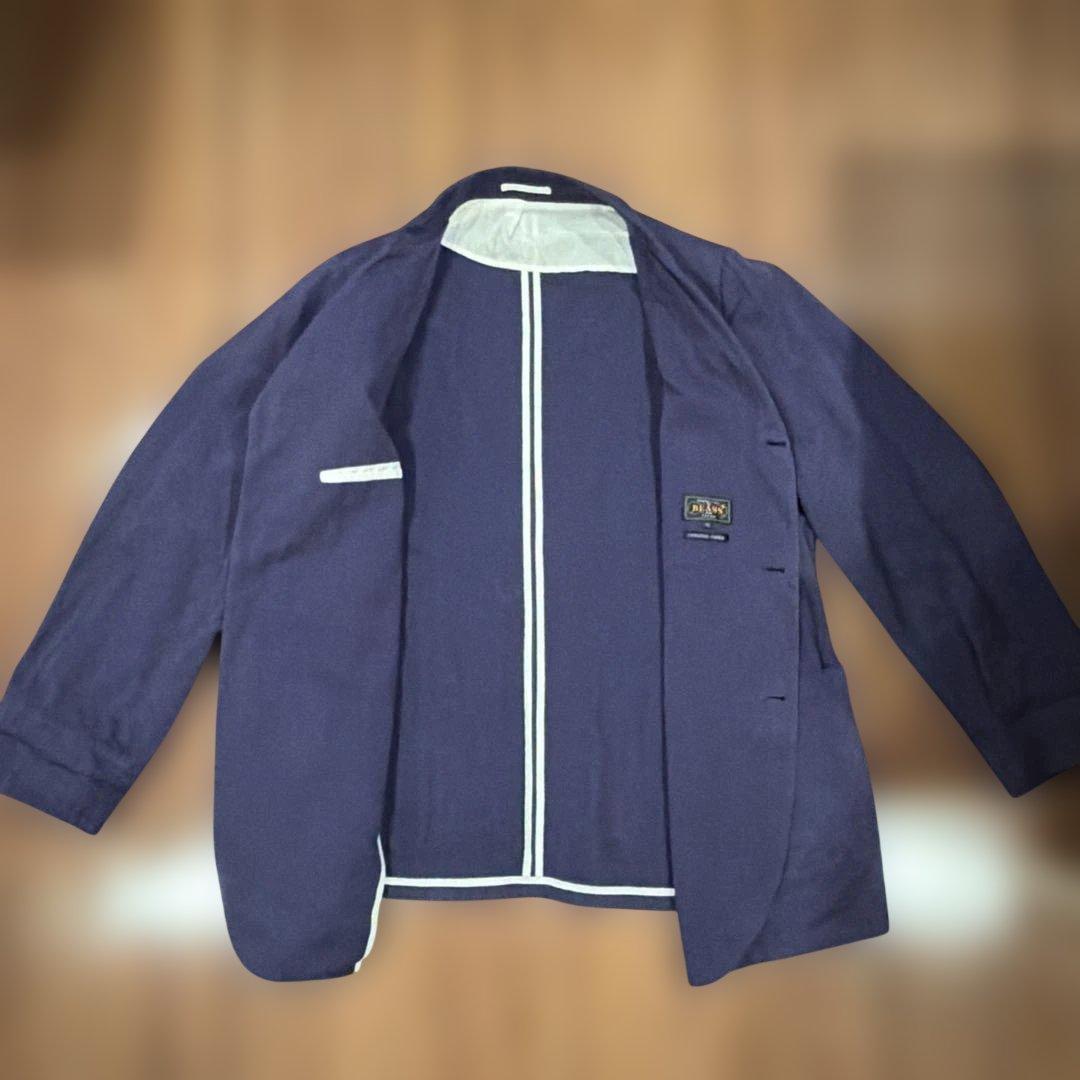 BEAMS PLUS コットンリネン ヘリンボーン 3Bワークジャケット XL