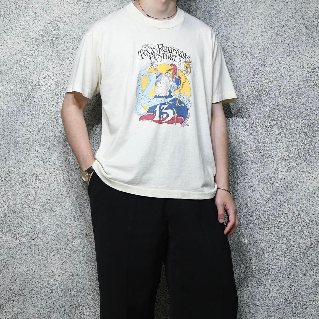 古着 86s USA製 シングルステッチ ルネサンスフェスティバル 記念Tシャツ