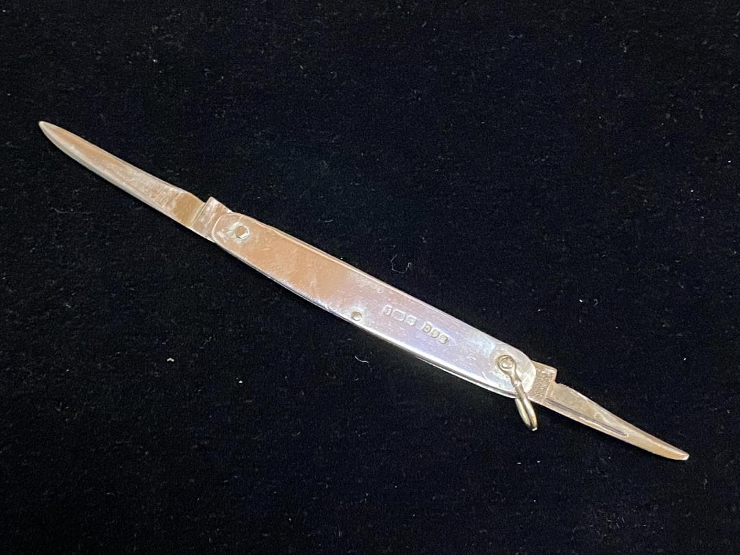 の*り様 1903年銀 STERLING★ホールマーク●ナイフ ビンテージ