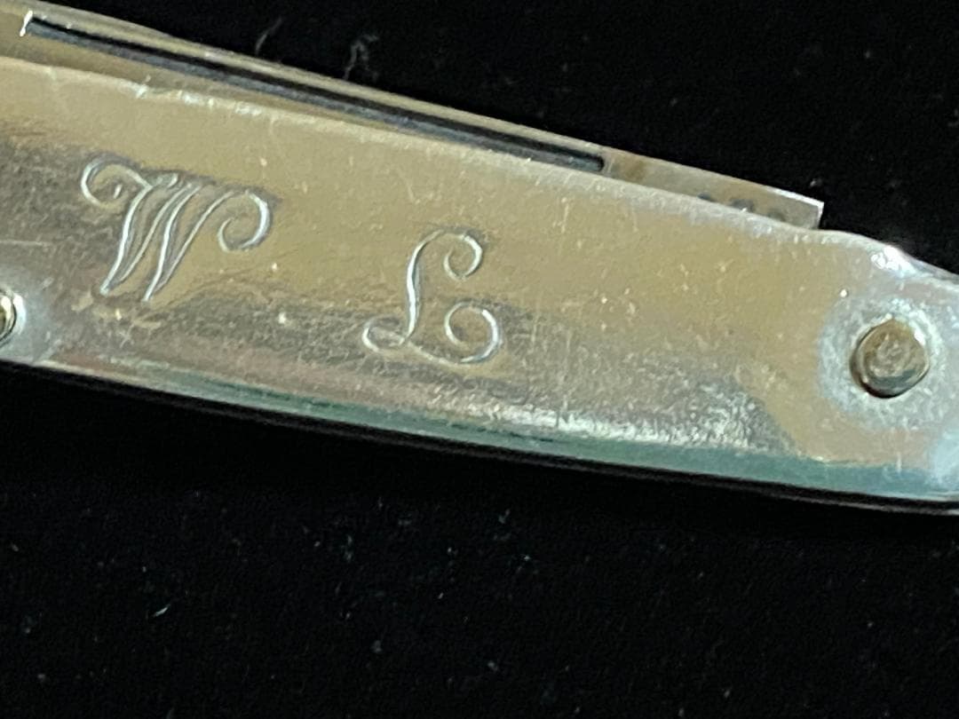 の*り様 1903年銀 STERLING★ホールマーク●ナイフ ビンテージ