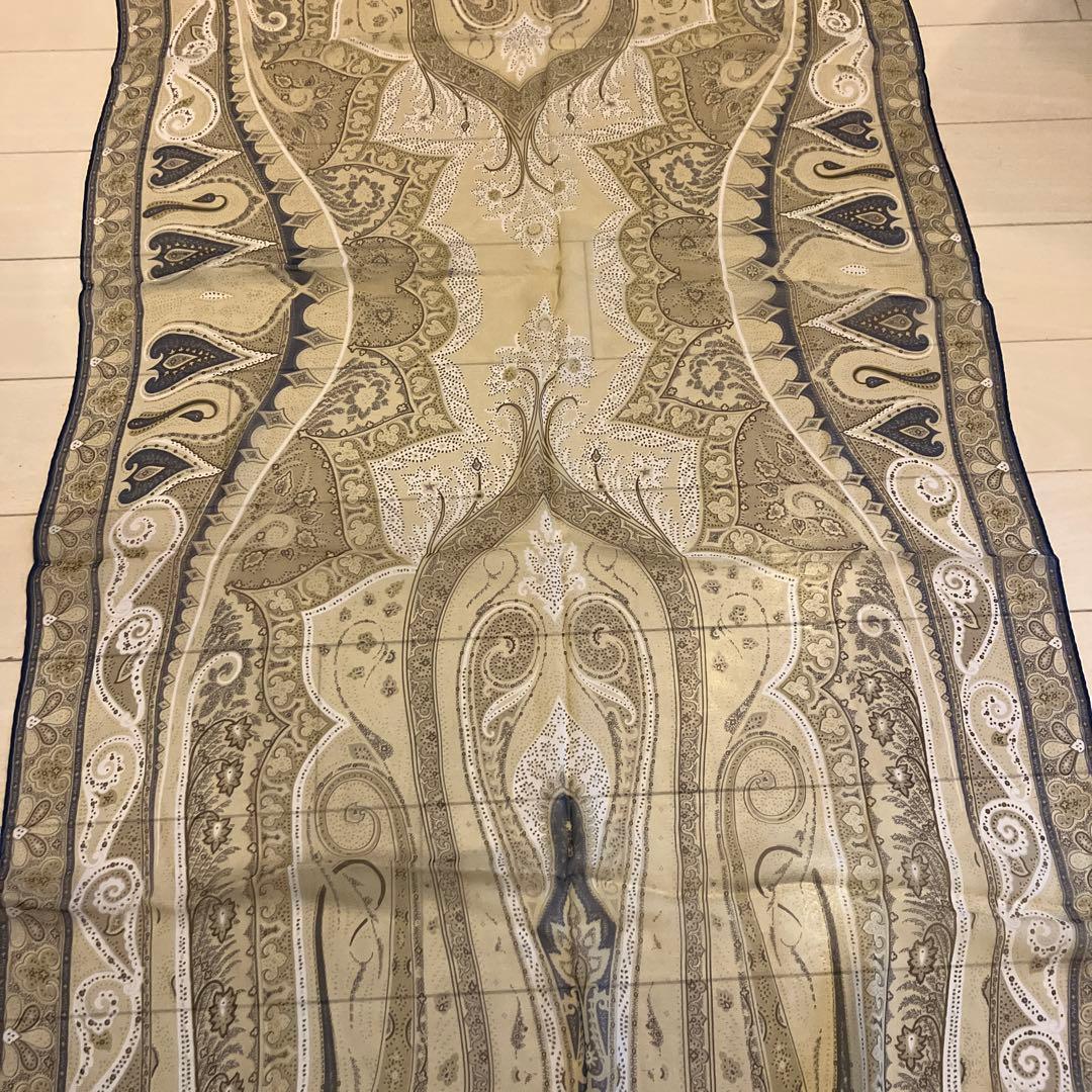 ETRO ペイズリー柄 ストール　シルク100%