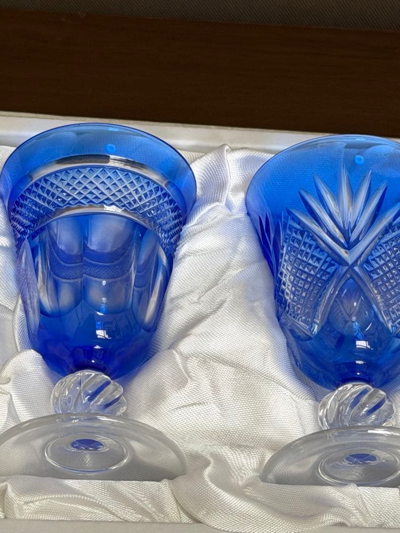 カメイ クリスタル×ダルク❤️色被切子　5種セット酒器 冷酒グラス 高坏