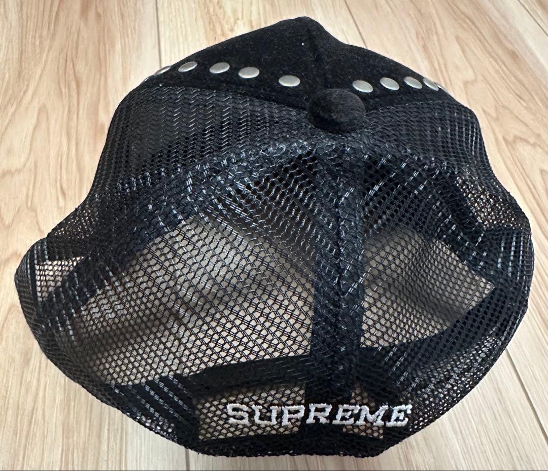 Supreme シュプリーム メッシュキャップ ブラック スタッズ付き 正規品