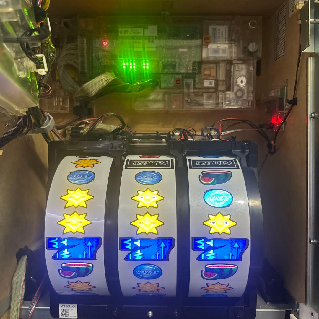う*ー様 パチスロ 5号機ディスクアップ　青パネル　実機