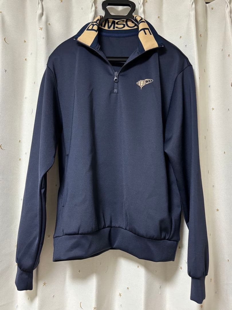BEAMS GOLF ハーフジップ ジャージ S ネイビー