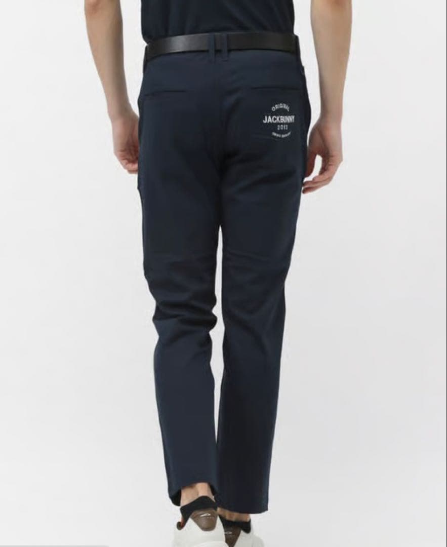 新品 パーリーゲイツ ジャックバニー 2WAYストレッチツイルパンツ(4)M/紺