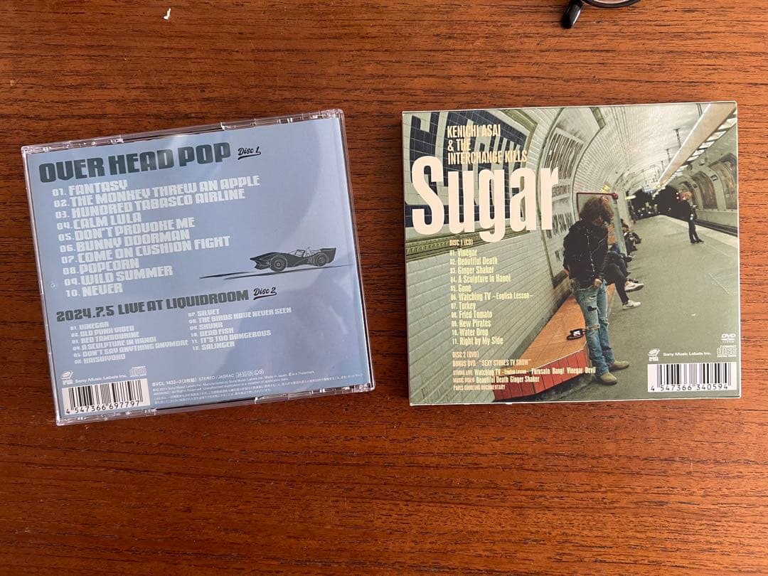 浅井健一　OVER HEAD POP & Sugar DVD付き初回限定盤
