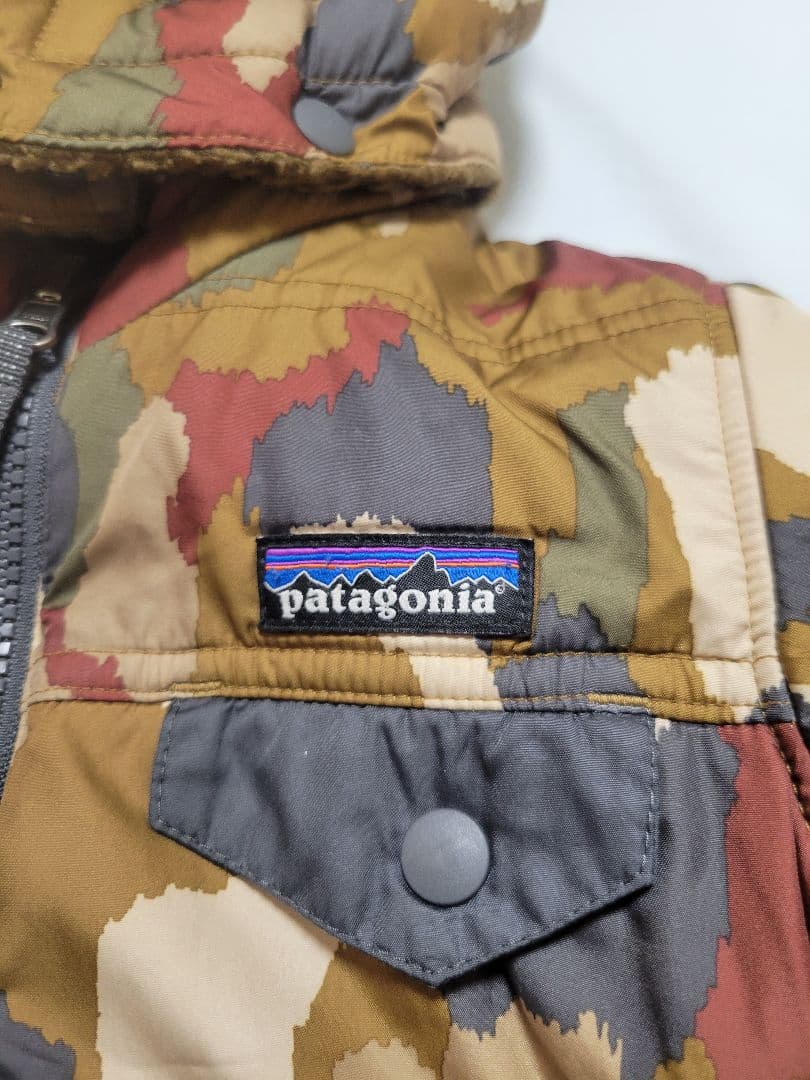 patagonia カモフラージュ中綿コート ダウン