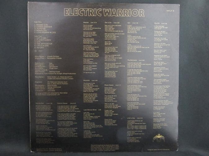T. REX★Electric Warrior UK Fly オリジナル