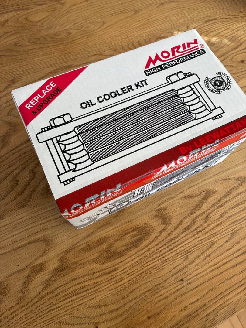 DAX125 MORIN オイルクーラーキット ピラー色ブルー/ コア色レッド