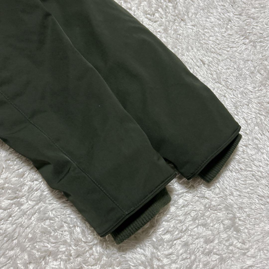 【ザラ】ZARA ダークグリーン フード付きモッズコート L