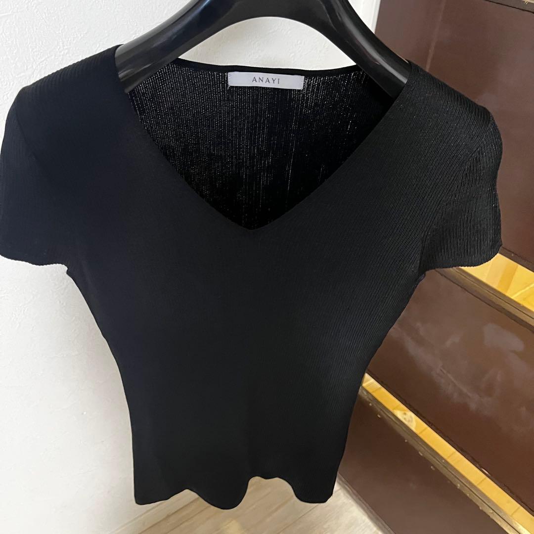 新品☆ANAYI アセテートポリエステルＶネック　セットアップ/セオリー、23区