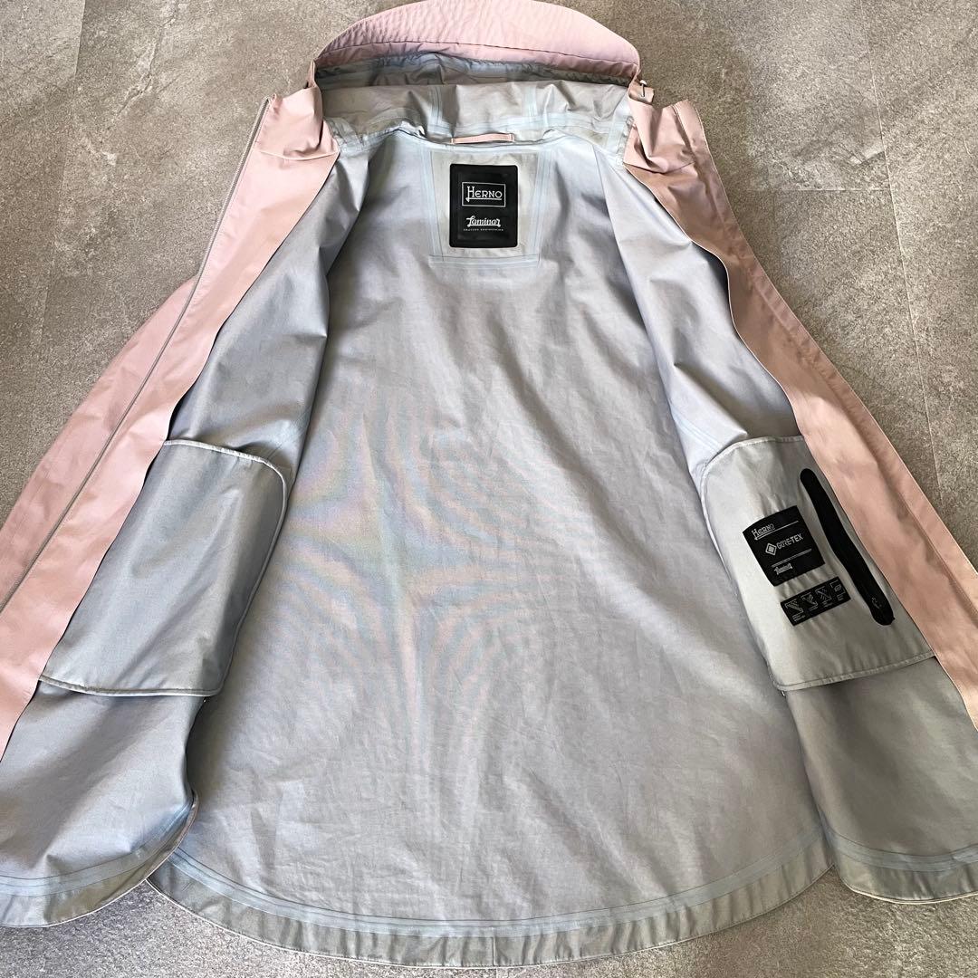 美品★ヘルノ　ラミナー　ゴアテックス　スプリングコート　レディース　42