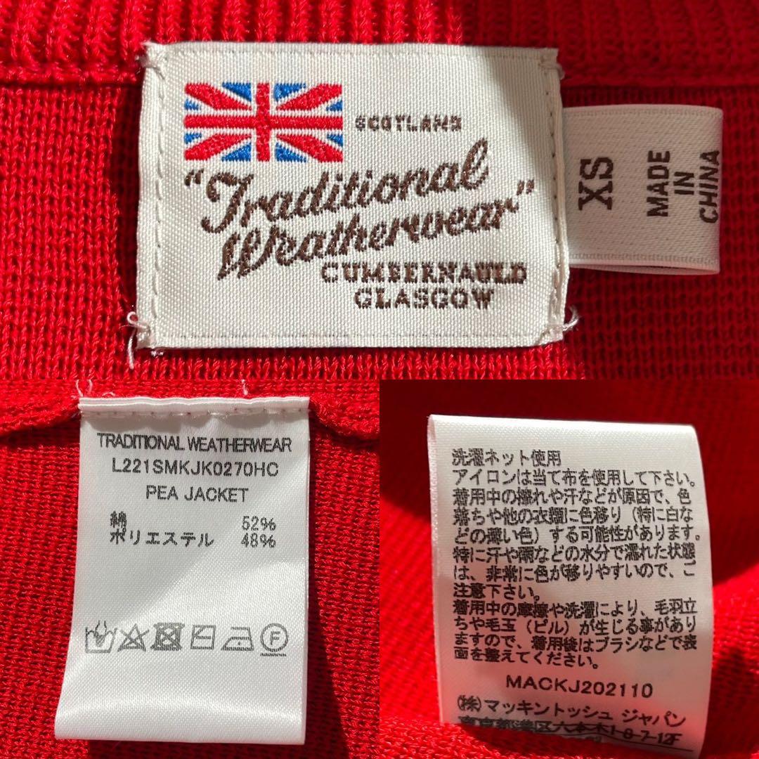 【極美品】トラディショナルウェザーウェア PEA JACKET ニット 金ボタン