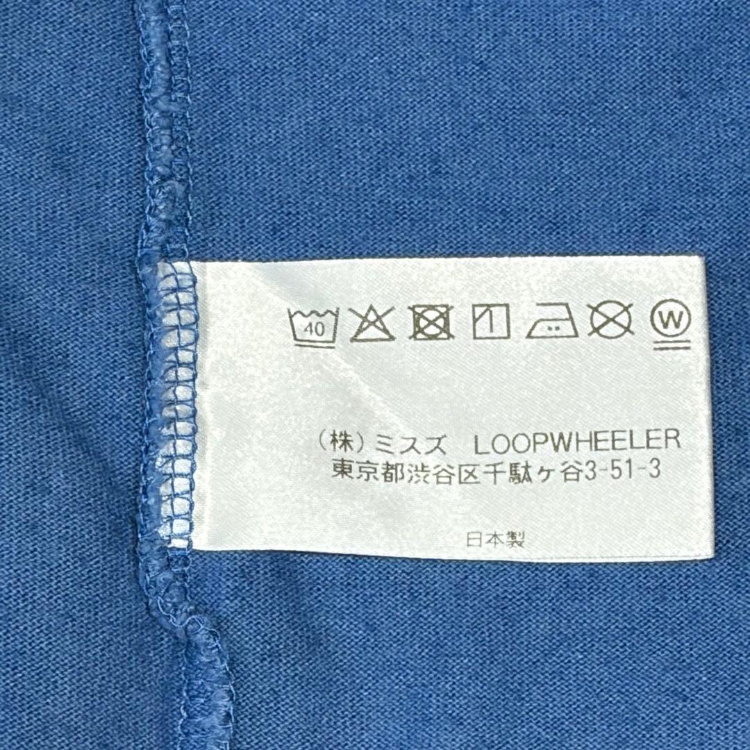 【希少】LOOPWHEELER Tシャツ　半袖　インディゴ