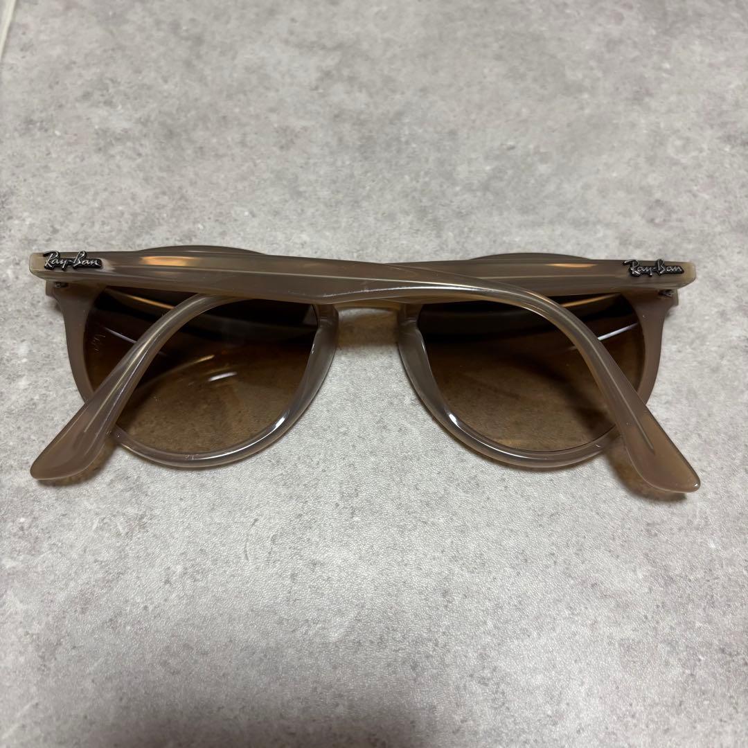 Ray-Ban RB2180-F ラウンドサングラス ブラウン イタリア製