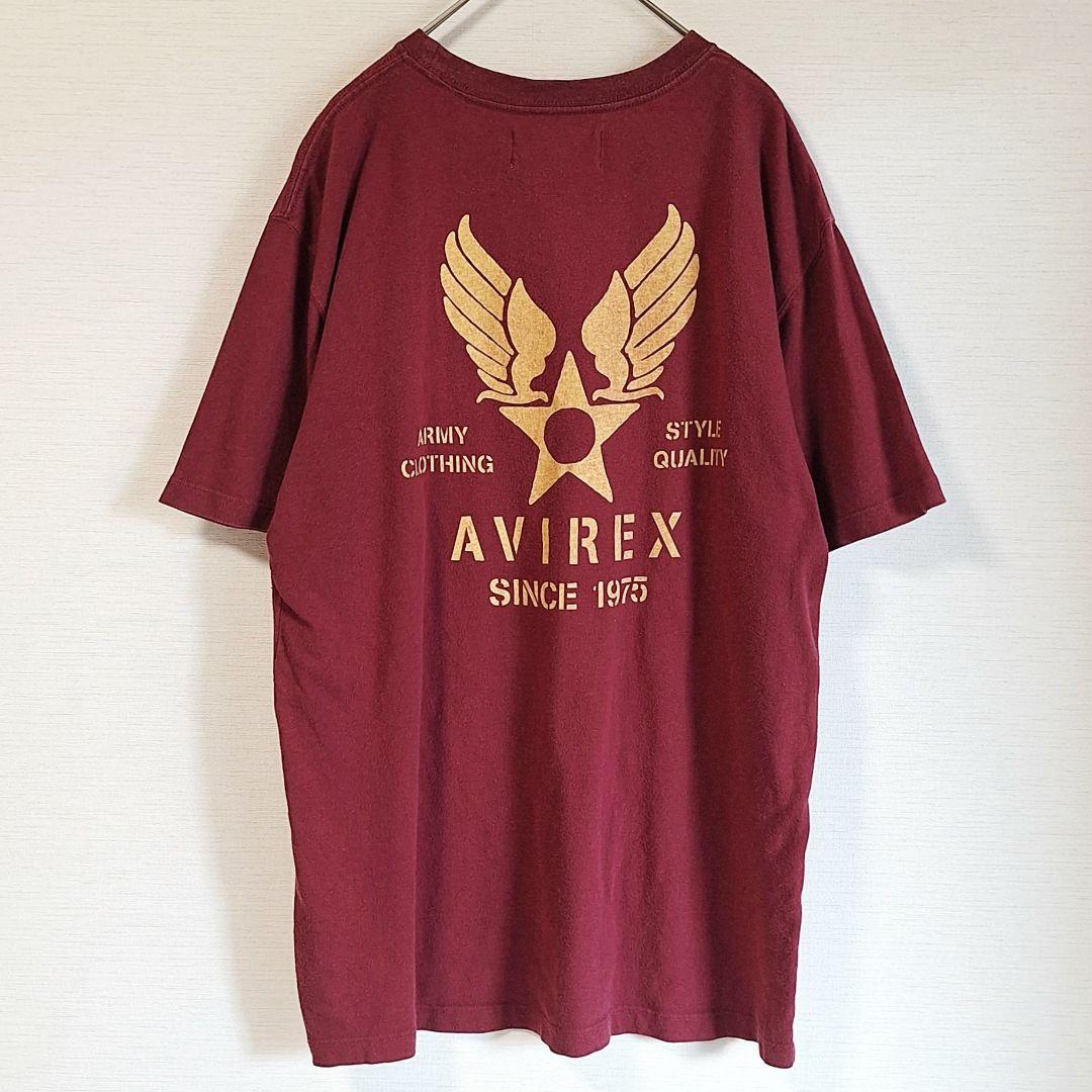 AVIREX　Tシャツ　3枚まとめ　L　刺繍　ロゴプリント　黒　赤　グレー