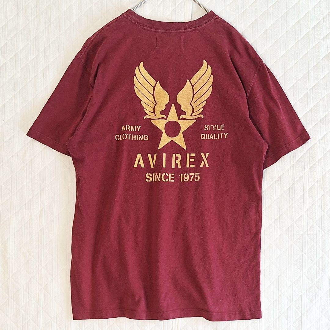 AVIREX　Tシャツ　3枚まとめ　L　刺繍　ロゴプリント　黒　赤　グレー