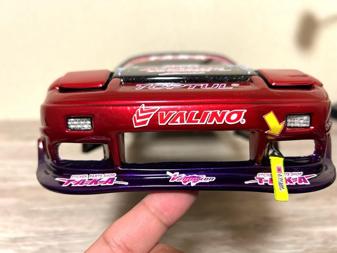 ラジドリ 1/10 パンドラ180SX ボディ中村直樹風 ホイールも付けます。