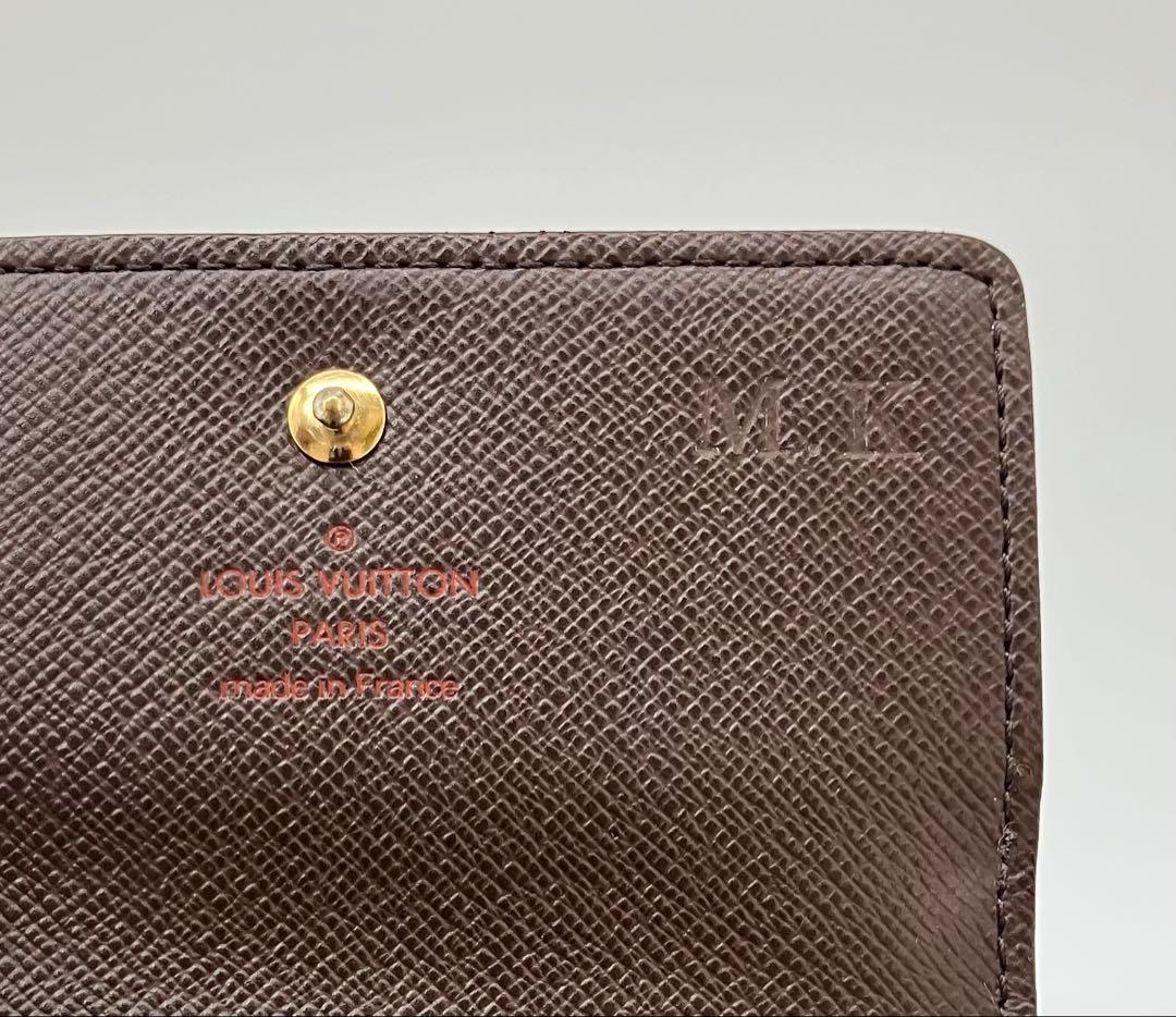 ⭐️ 美品 ルイ・ヴィトン ダミエ Wホック 二つ折り財布 ブラウン 鑑定済