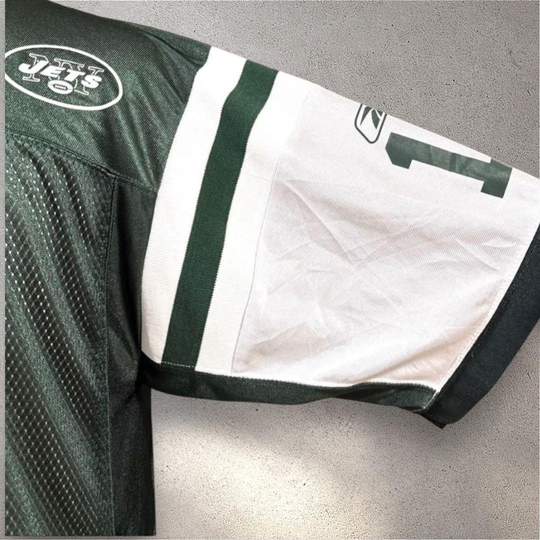 NFL NY JETS半袖ゲームシャツ S グリーン　バックプリント　男女兼用