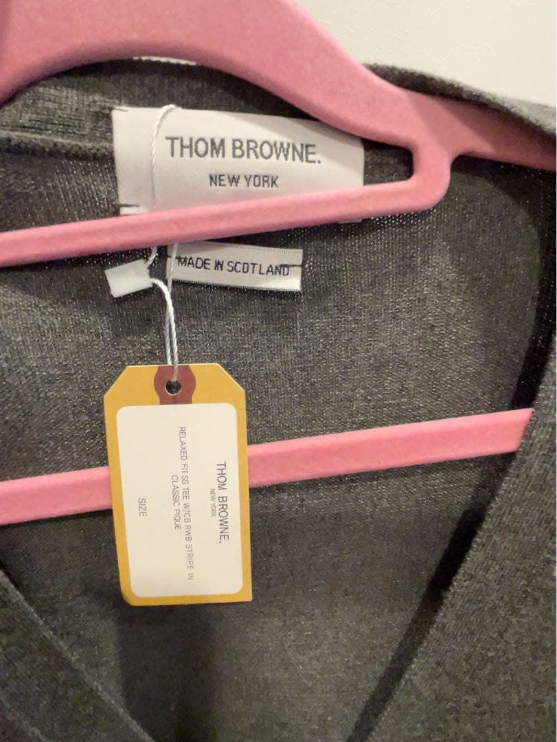 THOM BROWNE グレー カーディガン