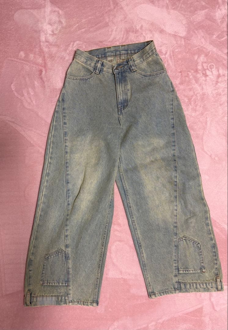 Knuth Marf shirt wrap denimpants/blueデニム