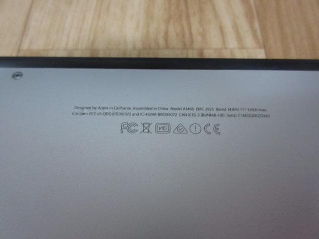 値引不可 ジャンク MACBOOKAir 13インチ Early2015
