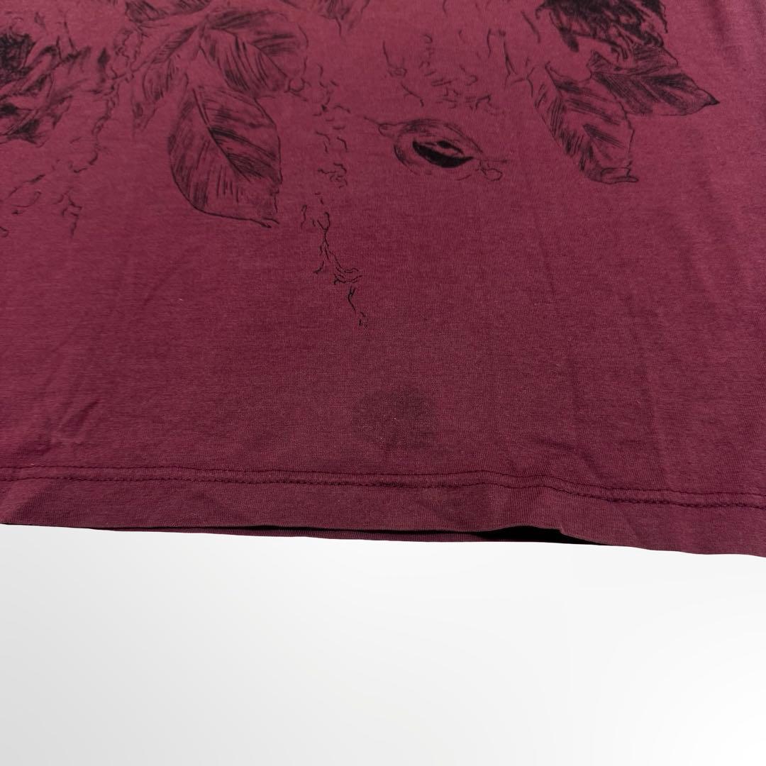 GUCCI グッチ 半袖 Tシャツ コットン ボルドー メンズ イタリア製 S