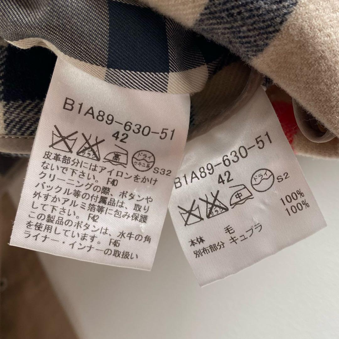 バーバリーロンドン トレンチ ハニー 42　メガチェック　ライナー付