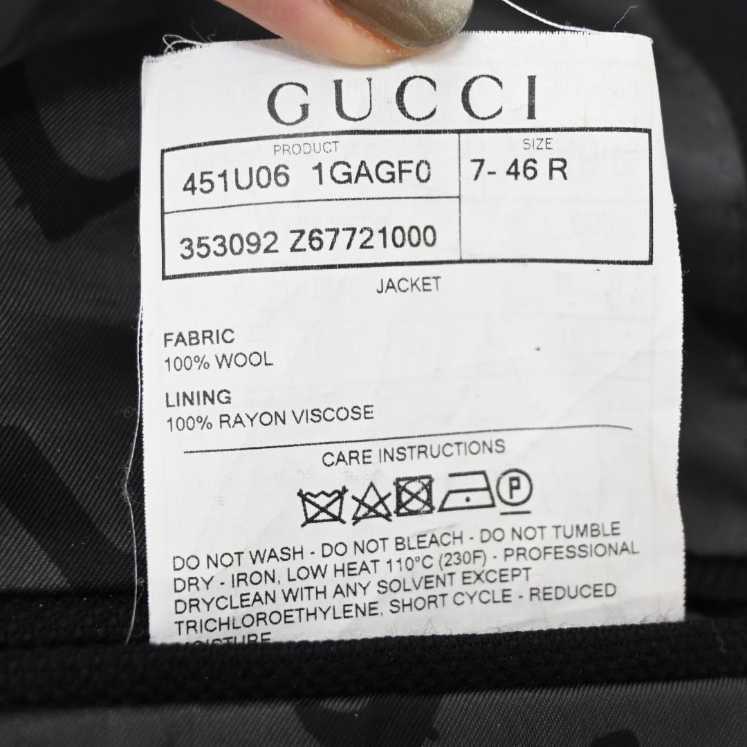■ a359 GUCCI【グッチ】 テーラード ジャケット ブラック*