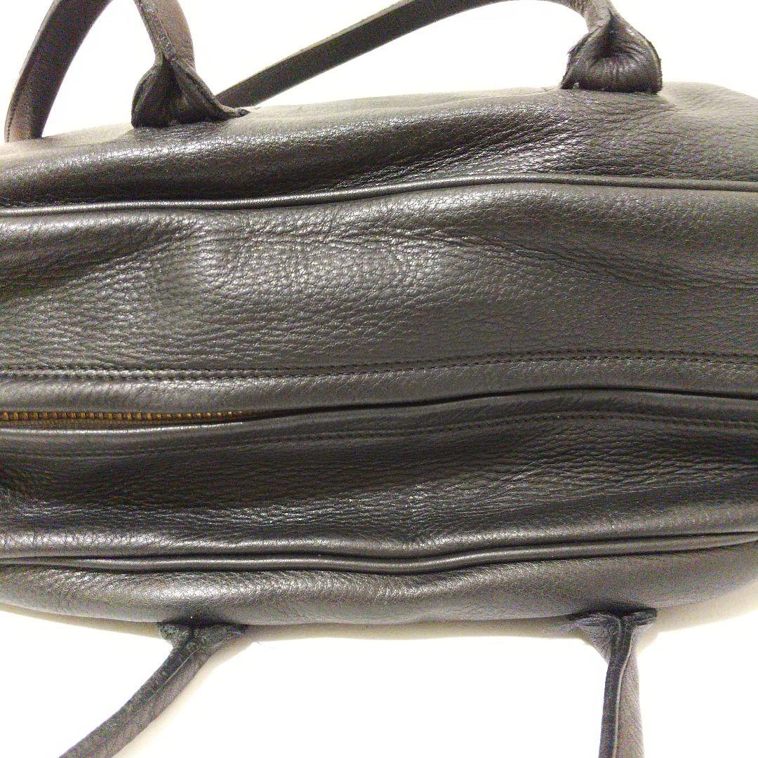 美品 raregem ボストンバッグ LADY ROBBER レザー 黒 トート
