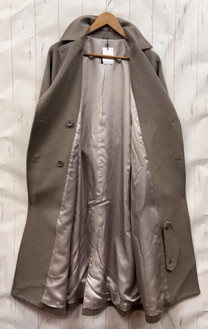 T946：K.T キヨコ タカセ 日本製 アンゴラウール ロングトレンチコート