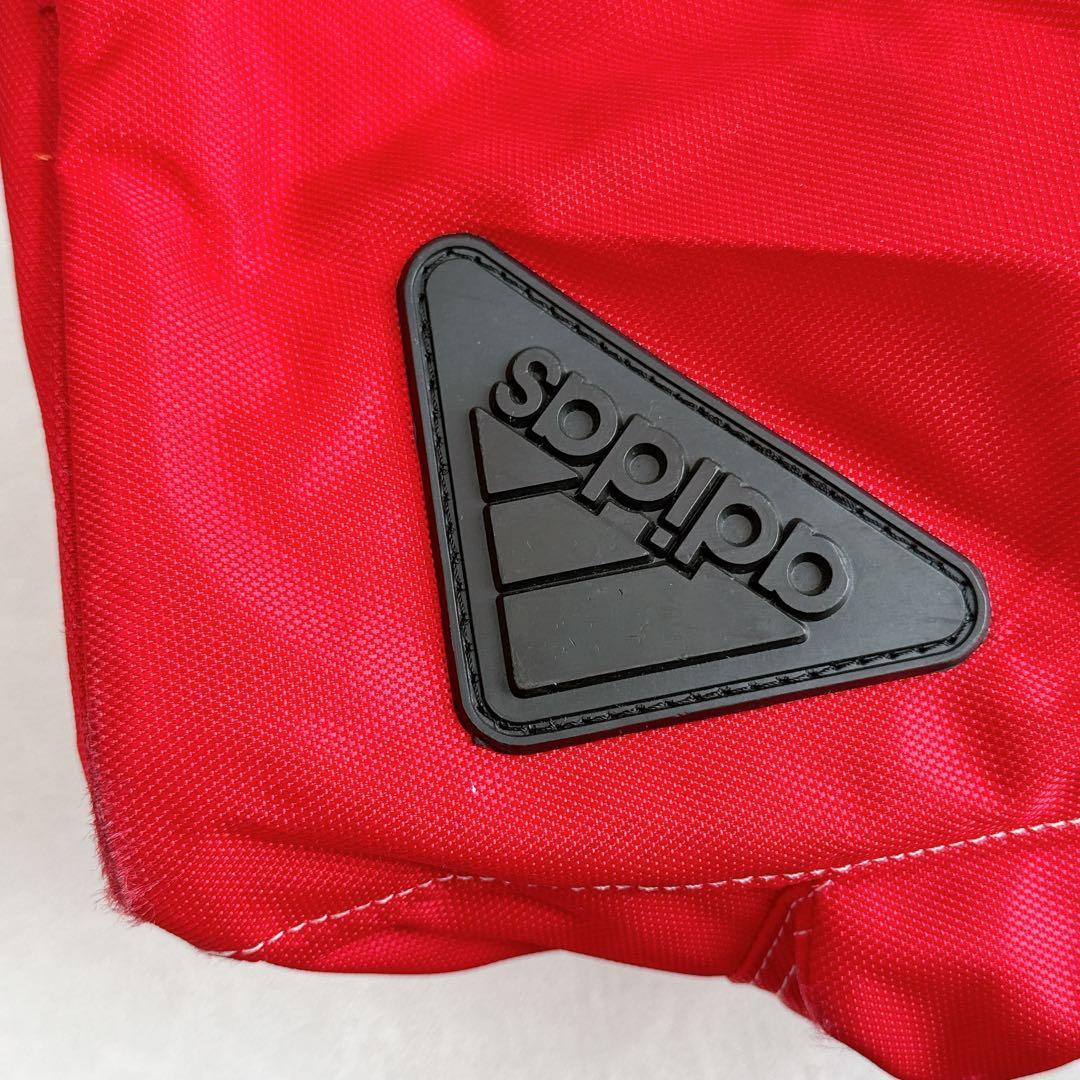 90s adidas アディダス トレフォイル ボストンバッグ 大容量 赤