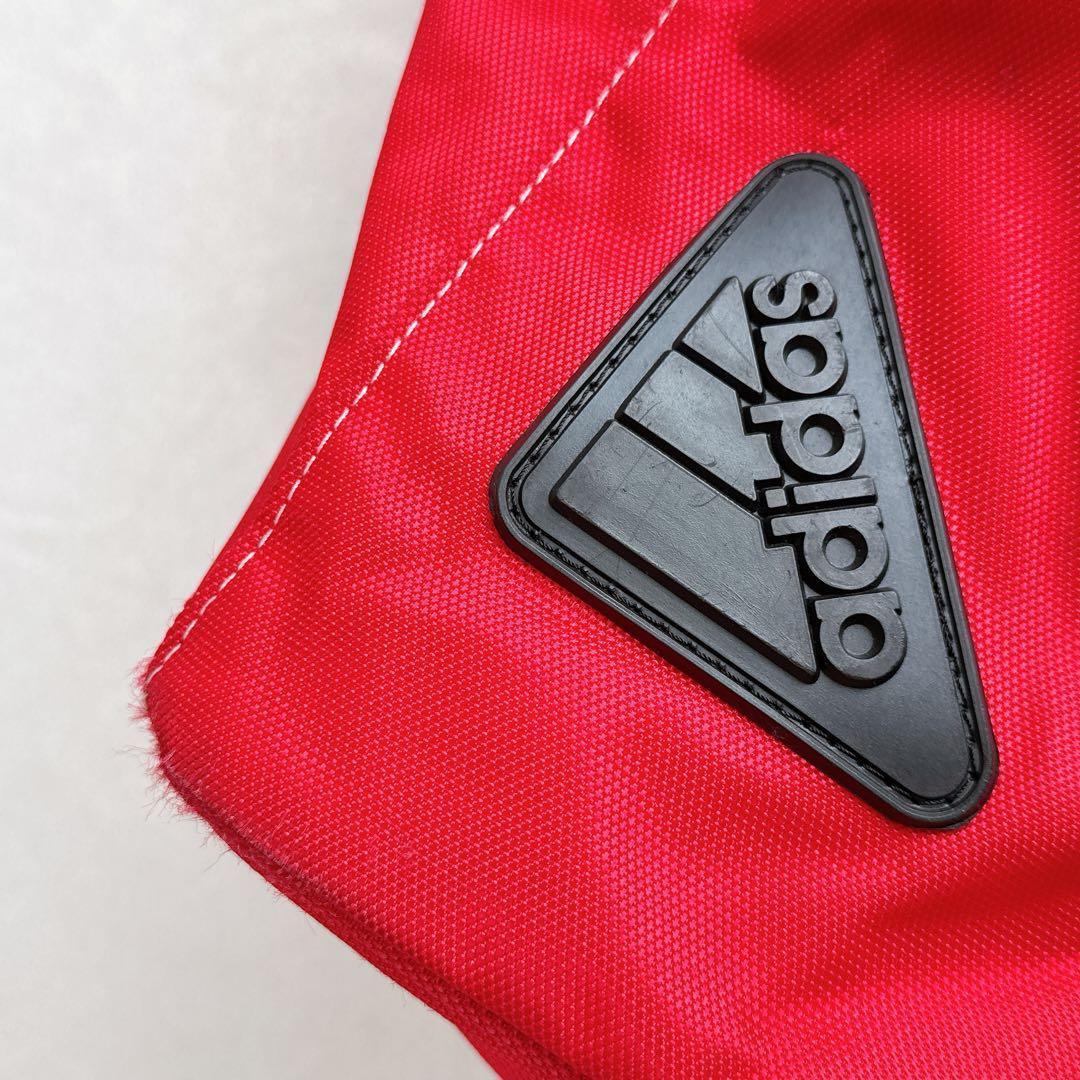 90s adidas アディダス トレフォイル ボストンバッグ 大容量 赤