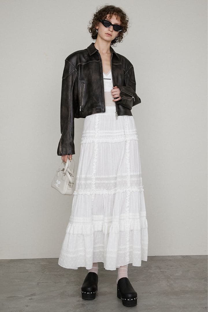 スカート PRANK PROJECT Cotton Lace Maxi Skirt