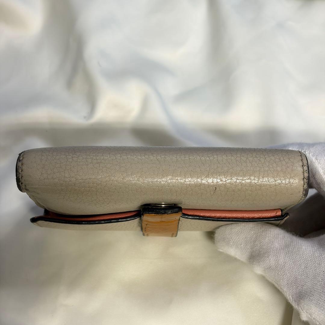 B*様 LOEWE ロエベ トライフォールド バーティカルウォレット バイカラー