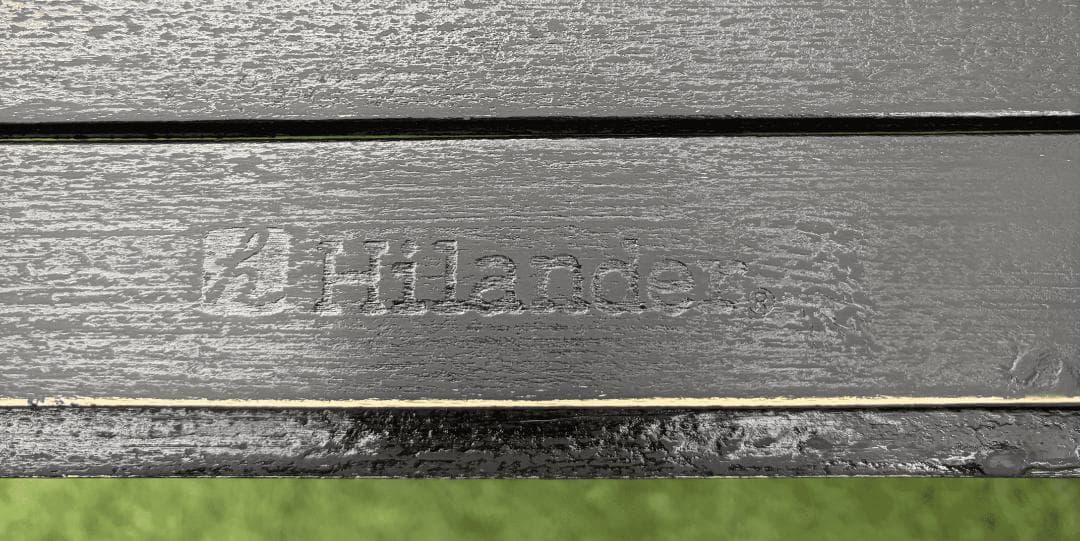 Hilander（ハイランダー）ウッドロールテーブル　カスタム品　90×60cm