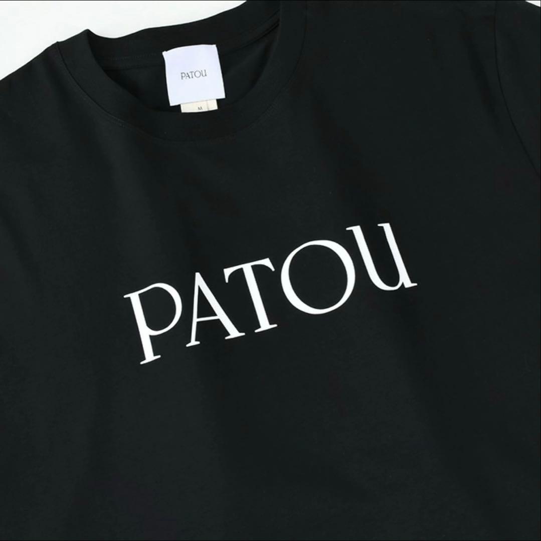 【新品未使用】PATOU コットン ロゴプリント クルーネック 半袖 Tシャツ