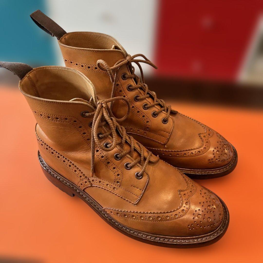 Tricker's 2508 カントリーブーツ UK8.0 エイコンアンティーク