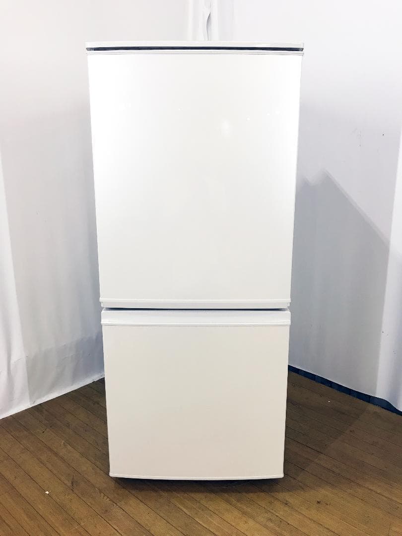 30日迄！送料無料★SHARP 137L 冷蔵庫【SJ-D14A-W】