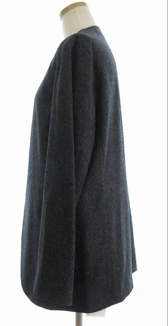 ⭐︎さま専用　ロエフ LOEFF タグ付き ジャケット ノーカラー MDグレー