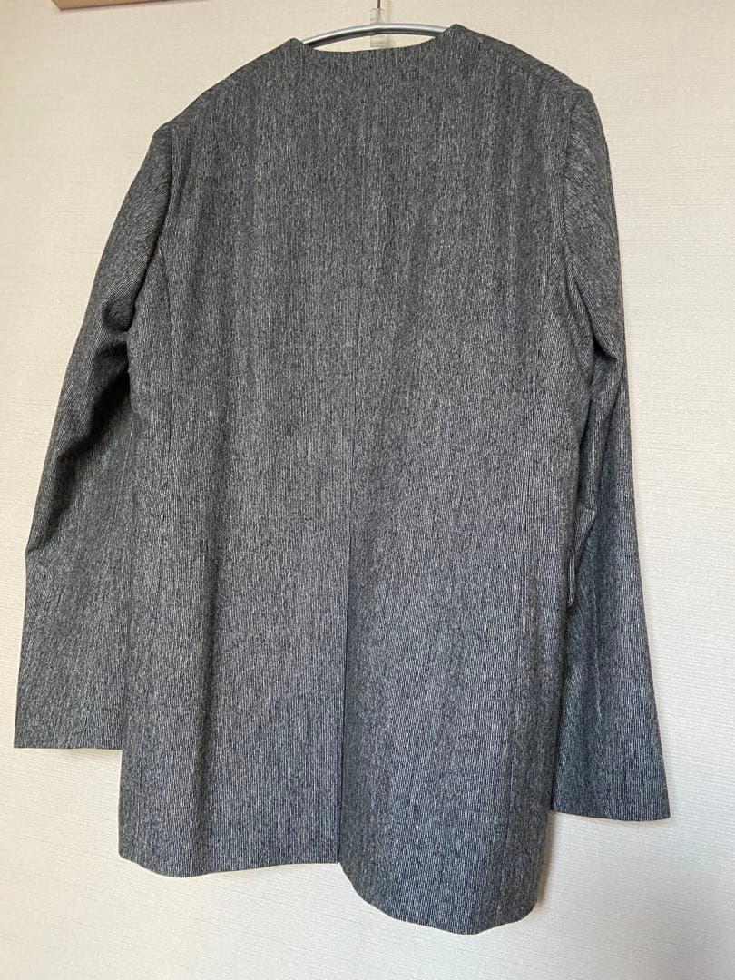 ⭐︎さま専用　ロエフ LOEFF タグ付き ジャケット ノーカラー MDグレー